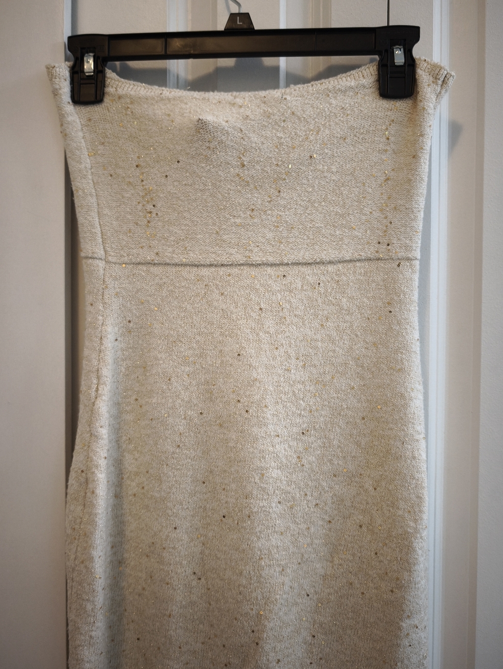 NWT Strapless Beige Dress - Picture 7 of 9